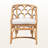 Amney Handmade Natural Brown Rattan Armchair In Bohemian Style, 31.19'' H X 24.18'' W X 24.49'' D