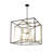 9-Light Black And Gold Iron Frame Chandelier