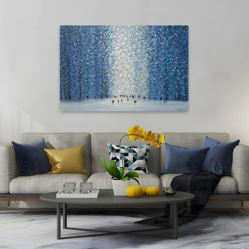 Art contemporain, art contemporain abstrait, H 60 po x l 40 po