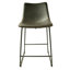 Winding Upholstered Counter Stool with Metal Frame-30896582