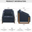 Fauteuil en tissu d'ameublement Chenille-713360128