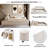 Xannon Upholstered Grounded Bed with Bedside Desk and Little Round Stool-1669763567