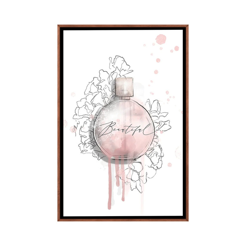 Magnifique - reproduction d'art murale - toile encadrée, H 26 po x l 18 po, Cadre flottant sans passe-partout, Brun