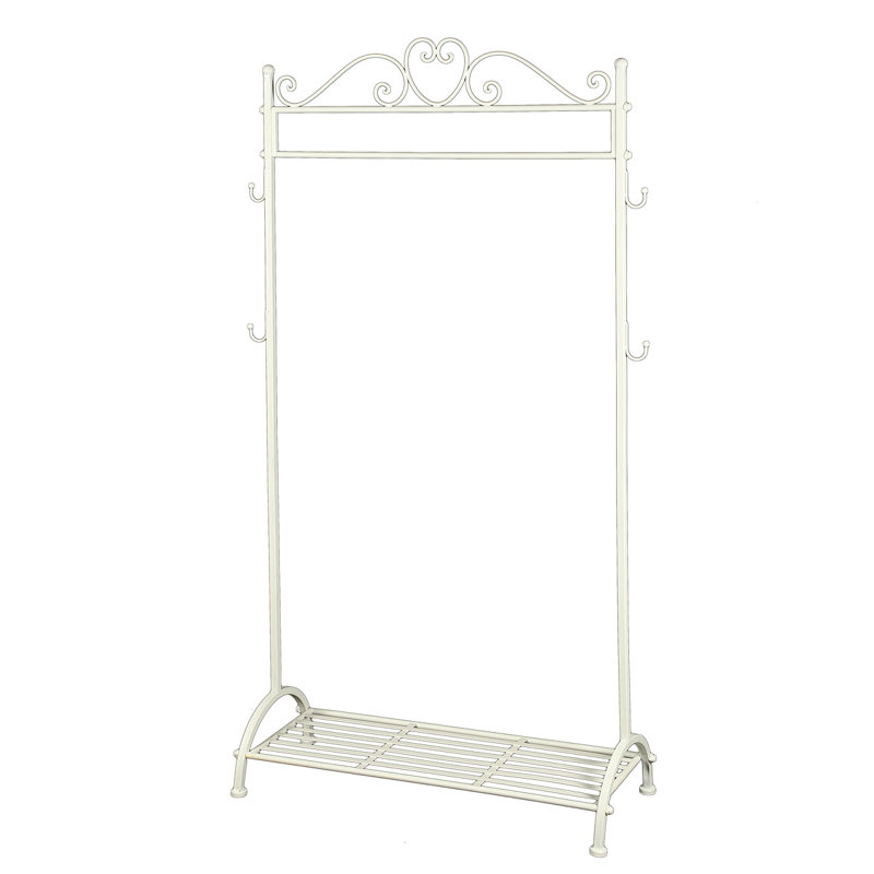 Nicholson Metal Freestanding Coat Rack, White