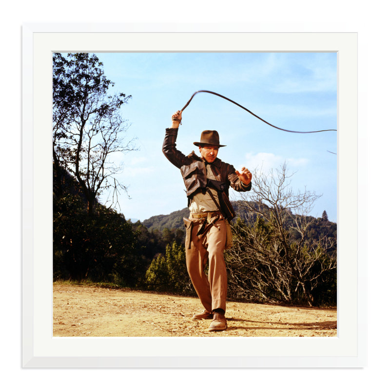 Harrison Ford as Indiana Jones, White, 33" H x 33" W