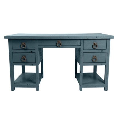 Bureau d'ordinateur en bois massif Rustic Farmhouse