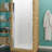 Lancer Series 29.4'' - W x 72'' H Hinged Door Semi-Frameless Shower Door with TSUNAMI GUARD-49718877
