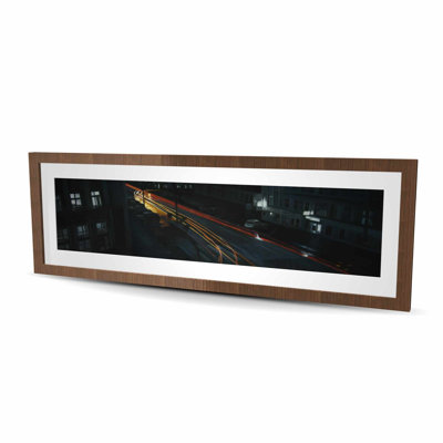 Downtown - Cities Framed Matted Print for Home Decor