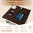 2-Drawers Modern Wood Nightstand with  Charging Device, Featuring Open Storage Space-1480507694-1480507691