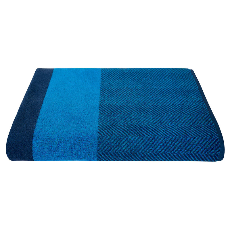 Blue Island Chemical-free and Sustainable Bath Sheet Single, Blue