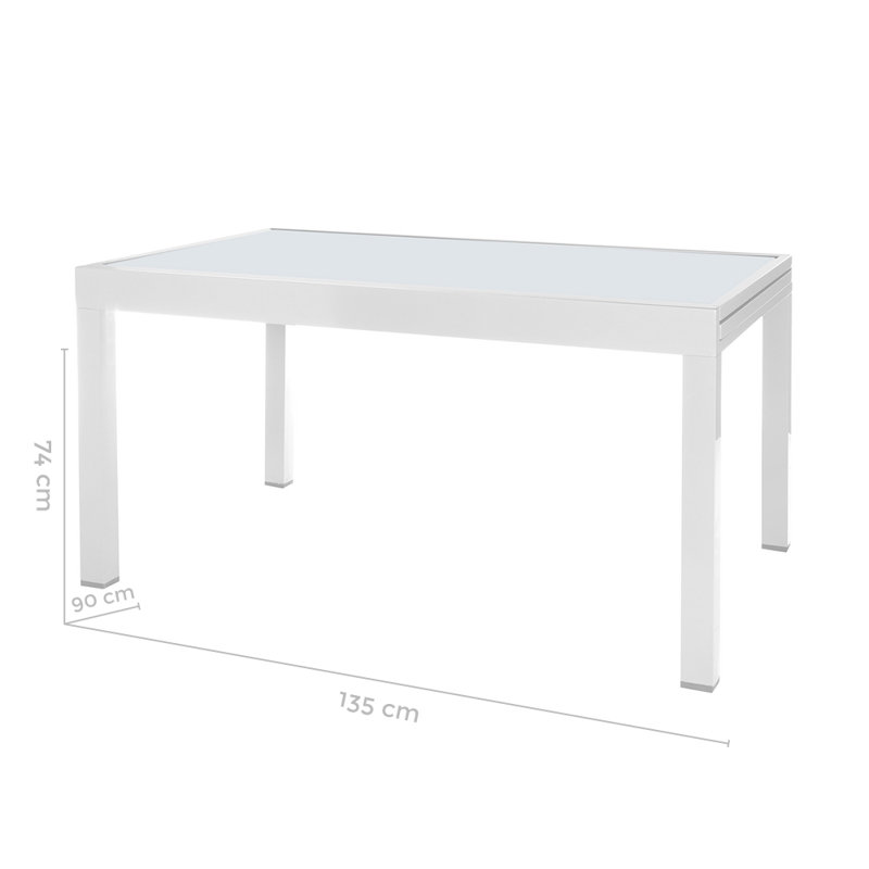 Zuckerman Extendable Aluminum Dining Table