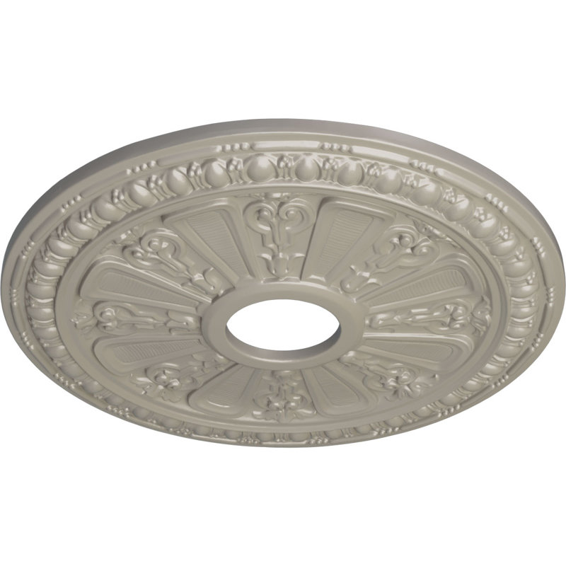 Endurathane Bailey Ceiling Medallion, 18 1/8"OD x 3/4"P (Fits Canopies up to 4"), Hand-Painted Cloud Burst Finish