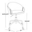 Chaise de travail en métal doré et velours noir-1125917538