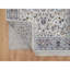 Tapis oriental blanc perle 3 pi 2 po x 5 pi 2 po noué à la main avec motif floral Nain 250 KPSI