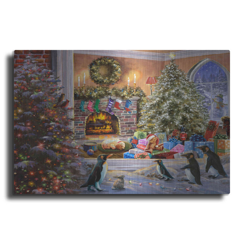 «A Magical View to Christmas» par Nicky Boehme - impression sans cadre sur métal, H 16 po x l 24 po x P 0,13 po