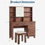 Ensemble de meuble-lavabo en MDF avec chaise