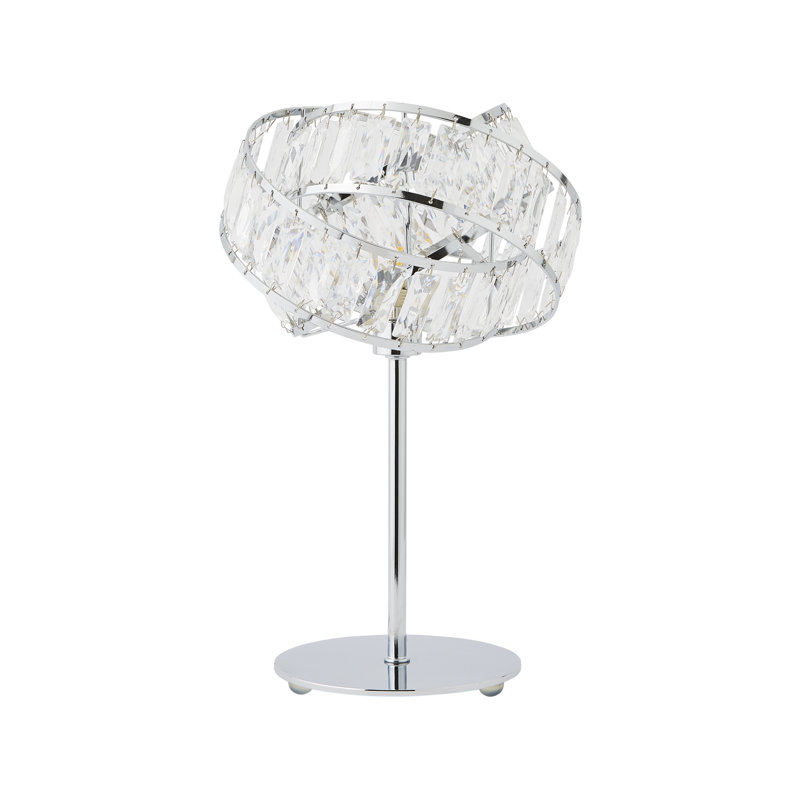 36Cm Silver Table Lamp, Yes