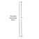 Exposed Thermostatic Shower System 52" Wall Mounted with 1.75 GPM Spout Lever/Cross Handles