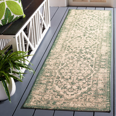 Flynt Hand Tufted Oriental Indoor/Outdoor Area Rug