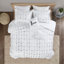 Ensemble d'édredon simple TG imprimé métallique avec traitement antimicrobien, microfibre douce et design géométrique élégant pour les chambres à coucher modernes-122444042-122444041