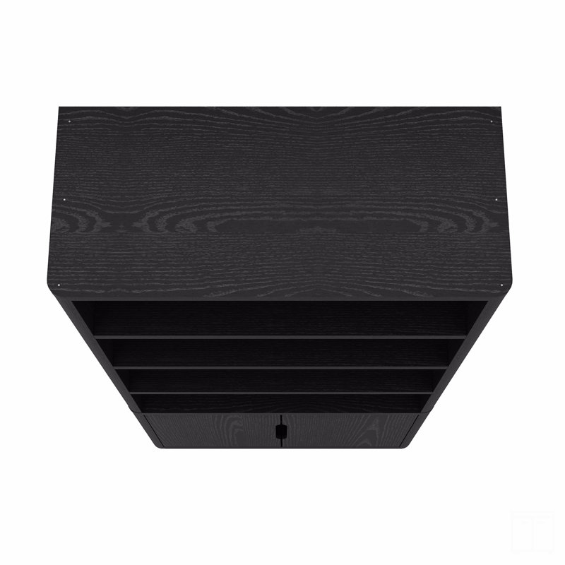 Bibliothèque 40 ", Noir, H 79 po x l 40,2 po x P 18,1 po