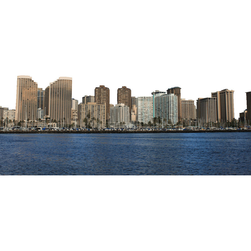 Scenic & Cityscapes Non-Wall Damaging Wall Decal, 9.5" H x 24" W