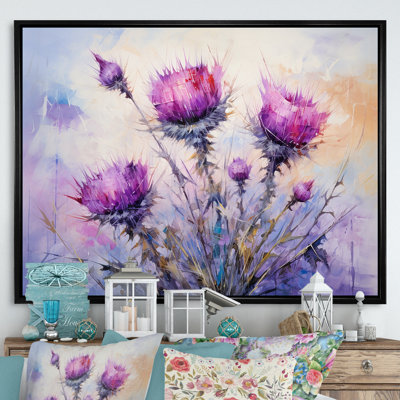 " Royal Purple Thistles Thought "