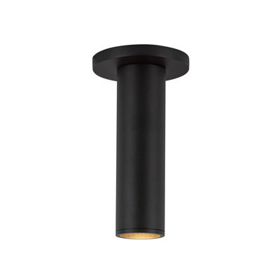 Lorna 8-in (2-in Dia.) 36 Degree Optic Black LED Ceiling Mount