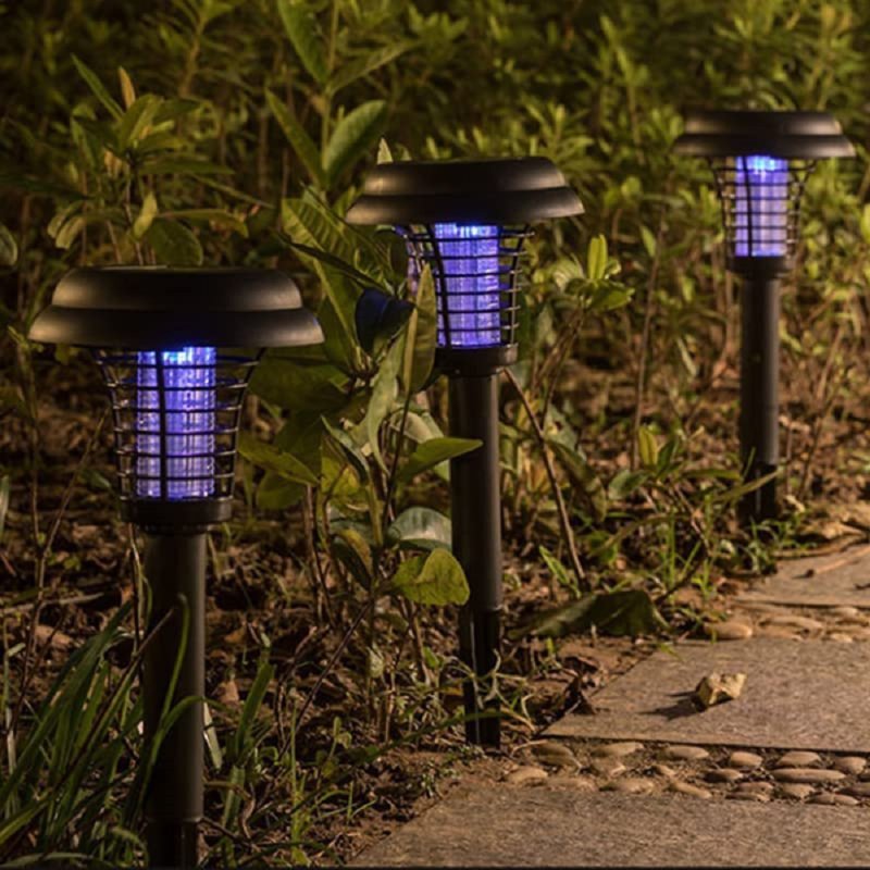 Ana-Veronica Black Solar Powered Integrated LED Pathway Lights Pack