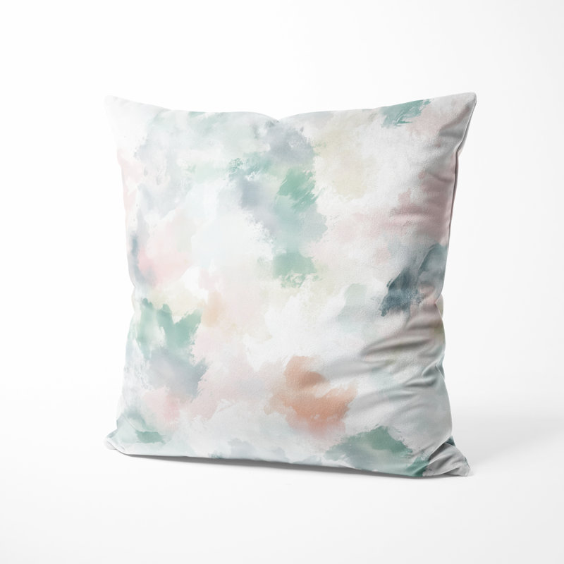 Coussin décoratif abstrait Abstract - Pastel Modern, H 16 po x l 16 po