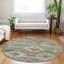 Tapis brun / beige en polyester tissé à la machine Thienan-1368364531