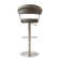Bihter Swivel Upholstered Adjustable Height Counter Stool with Metal Frame