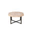 Table basse en bois octogonale rétro avec patchwork de 30 pouces en bois