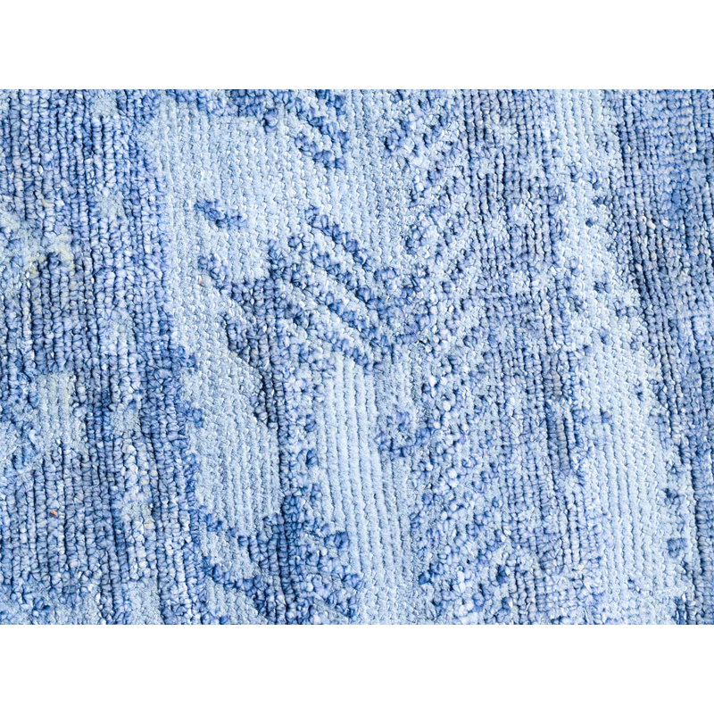 Neo Villa Chevron Area Rug in Blue, Rectangle 8' x 10'