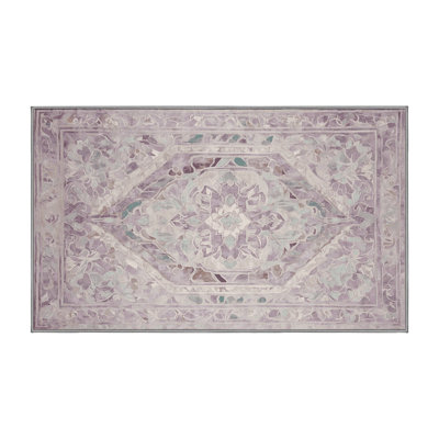 Tapis gris lavable à la machine
