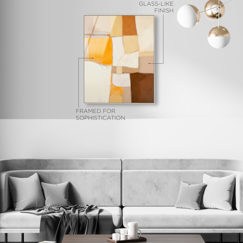 Clay and I High-Gloss Frameless Acrylic Glass Wall Art Abstract Print by Oliver Gal, Ready to Hang, 16 x 20, 37"H x 31"W
