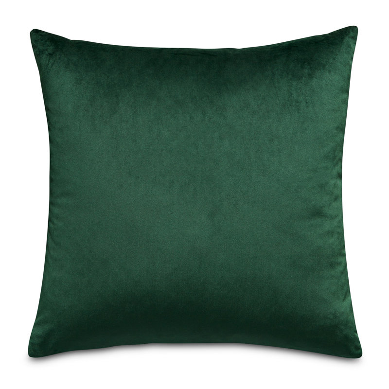 Gemma Velvet Square Pillow Cover & Insert, Forest