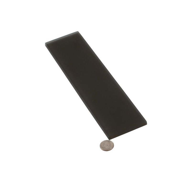 3"X 12" Matte Finished Glass Subway Tile, Ash Gray
