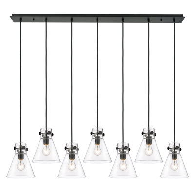 Luminaire suspendu conique à 7 lumières Amrith