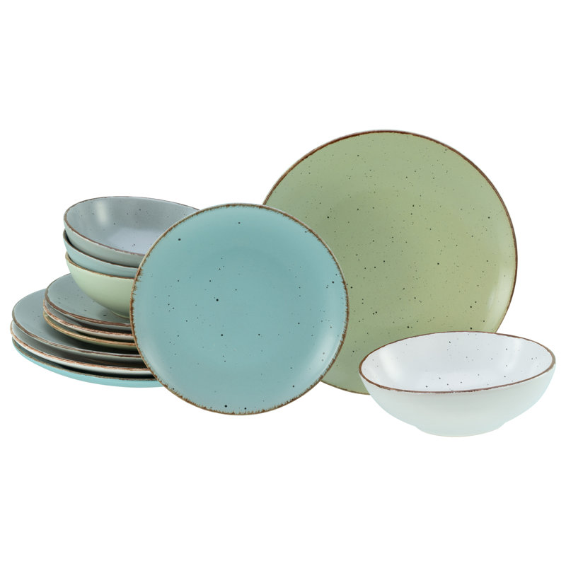 Fashion Piece Stoneware Dinnerware Set - Service for 4