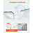 Bidet Attachment for Toilet Hot and Cold Dual Nozzles Adjustable Pressure