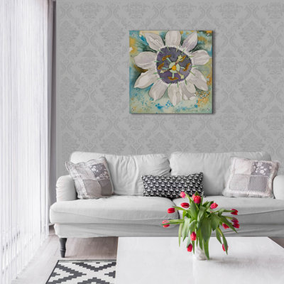 'Passion Flower' by Sharon Pitts, Acrylic Glass Wall Art
