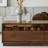 Black walnut all solid wood end table-110379955
