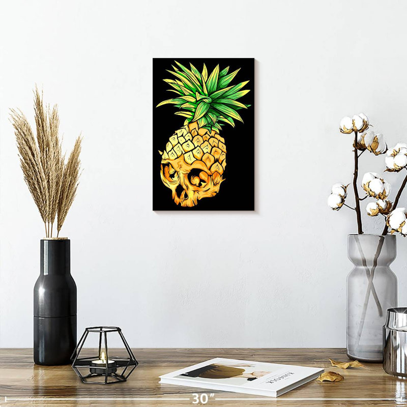 Crâne d'ananas Kerner, H 12 po x l 8 po