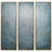 3 Piece Picture Frame Multi-Silver Ice Textured Metallic Hand Painted Canvas Wall Art by Martin Edwards