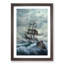 Pirate Ship upon a Stormy Sea - Framed Print-55769746-55769749