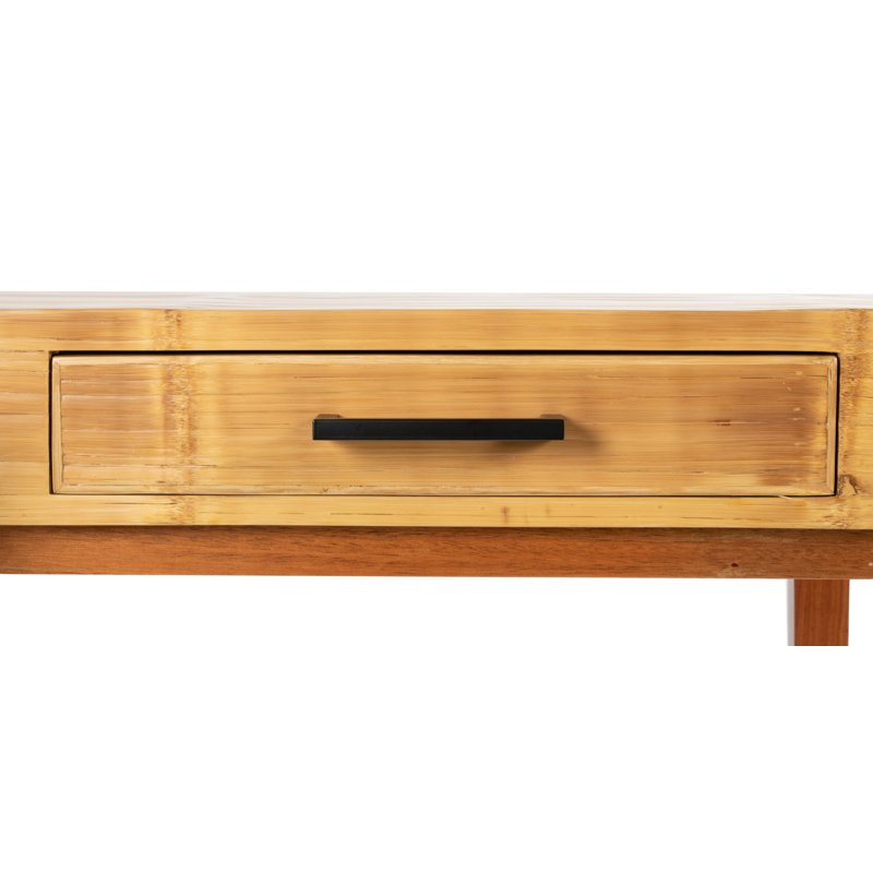 Andros Solid Wood Writing Desk, Natural