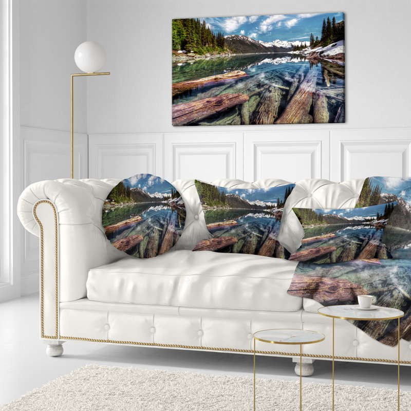 Coussin Sunken Logs n Mountain Lake