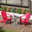 Chaise de patio Adirondack avec dossier haut inclinable et accoudoirs larges -1503460527