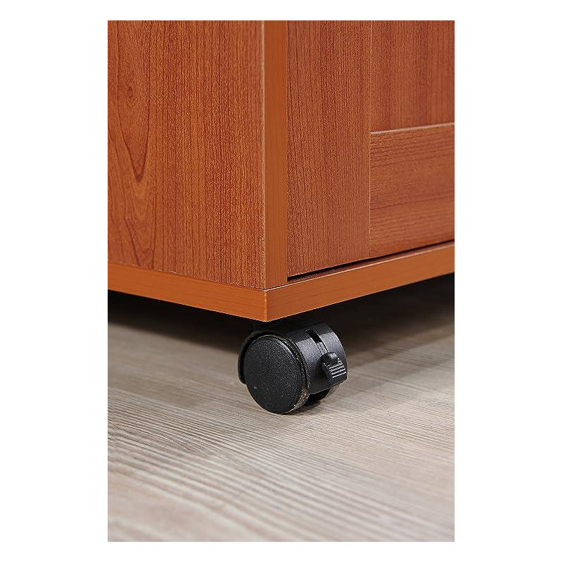 Albizu Wood Kitchen Island, Cherry